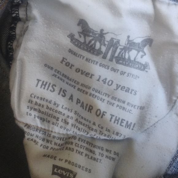 Levis 514  Men's Medium Blue Denim Jeans 32 X 30 - Picture 4 of 7